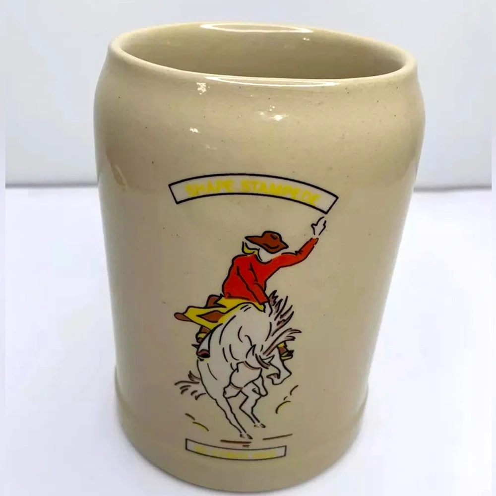 Gerz W. Germany Mug/Stein Vintage Cowboy Stampede May 22-23 1982 Western